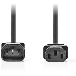NEDIS napájecí prodlužovací kabel/ konektor IEC-320-C14 - konektor IEC-320-C13/ přímý-přímý/ černý/ bulk/ 3m
