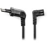 NEDIS power cable for adapters/ Euro plug - IEC-320-C7 connector/ angled-angled/ two-wire/ black/ bulk/ 5m
