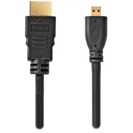NEDIS High Speed HDMI 1.4 kabel s ethernetem/ 4K@30Hz/ zlacené konektory HDMI-micro HDMI/ černý/ box/ 2m