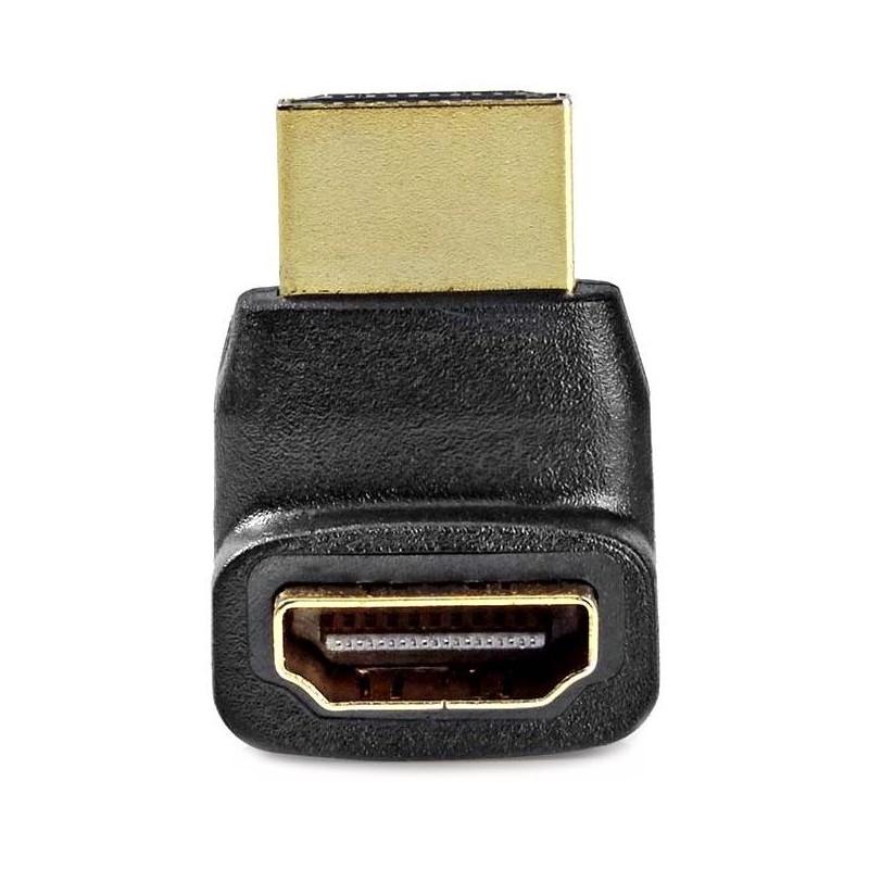 NEDIS adaptér HDMI/ konektor HDMI – zásuvka HDMI/ úhlový 270°/ černý/ box
