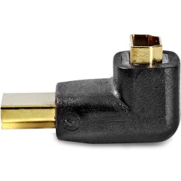 NEDIS adaptér HDMI/ konektor HDMI – zásuvka HDMI/ úhlový 270°/ černý/ box