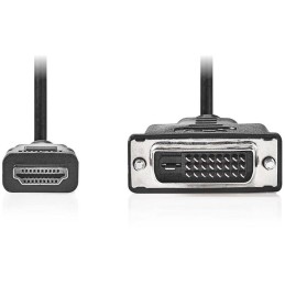 NEDIS kabel HDMI - DVI/ konektor HDMI - zástrčka DVI-D 24+1pinová/ černý/ bulk/ 2m