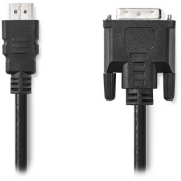 NEDIS kabel HDMI - DVI/ konektor HDMI - zástrčka DVI-D 24+1pinová/ černý/ bulk/ 2m
