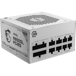MSI zdroj MAG A850GL PCIE5 WHITE/ 850W/ ATX3.1/ akt. PFC/ 7 let celk. záruka/ 120mm fan/ modulární kabeláž/ 80PLUS Gold