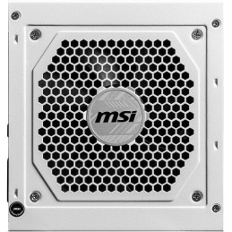 MSI zdroj MAG A850GL PCIE5 WHITE/ 850W/ ATX3.1/ akt. PFC/ 7 let celk. záruka/ 120mm fan/ modulární kabeláž/ 80PLUS Gold