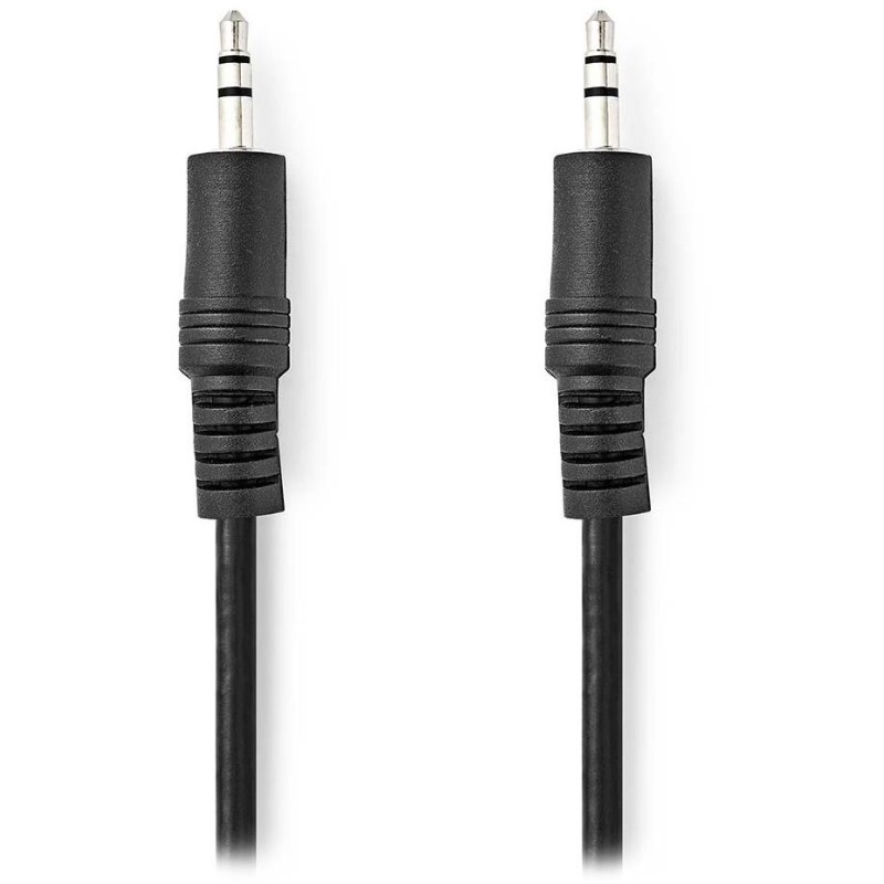 NEDIS stereo audio kabel/ 3,5mm jack zástrčka - 3,5mm jack zástrčka/ černý/ bulk/ 1m