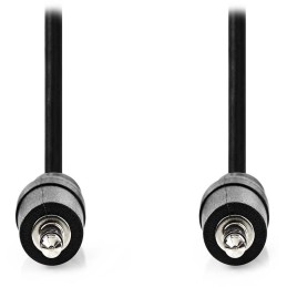 NEDIS stereo audio kabel/ 3,5mm jack zástrčka - 3,5mm jack zástrčka/ černý/ bulk/ 1m