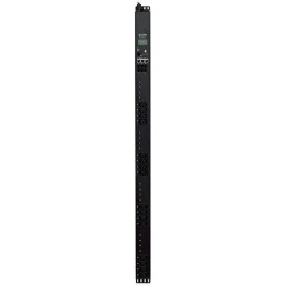 Planet IPM-16230, IP vertikální ovládání 16x zásuvek 240V/10A, 0U Rack, LED+displej, 2 kaskádové porty, port pro senzor