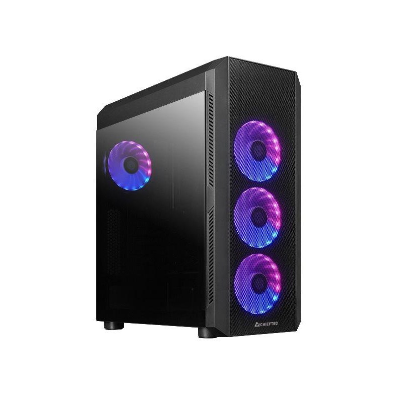 CHIEFTEC MidT Scorpion 4 GL-04B-UC-OP / ATX / 2x USB3.0 / USB-C / 4x120mm fan / ARGB/ průhledná bočnice / černá