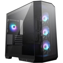 MSI skříň MAG PANO M100R PZ Black/ bez zdroje/ levé a přední sklo/ 4x 120 mm A-RGB fan/ 1x USB-C/ 1x USB3.2/ černá