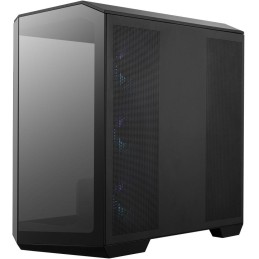 MSI skříň MAG PANO M100R PZ Black/ bez zdroje/ levé a přední sklo/ 4x 120 mm A-RGB fan/ 1x USB-C/ 1x USB3.2/ černá