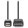 Kabel NEDIS Mini DisplayPort/ Mini DisplayPort męski - DisplayPort męski/ czarny/ luzem/ 2 m