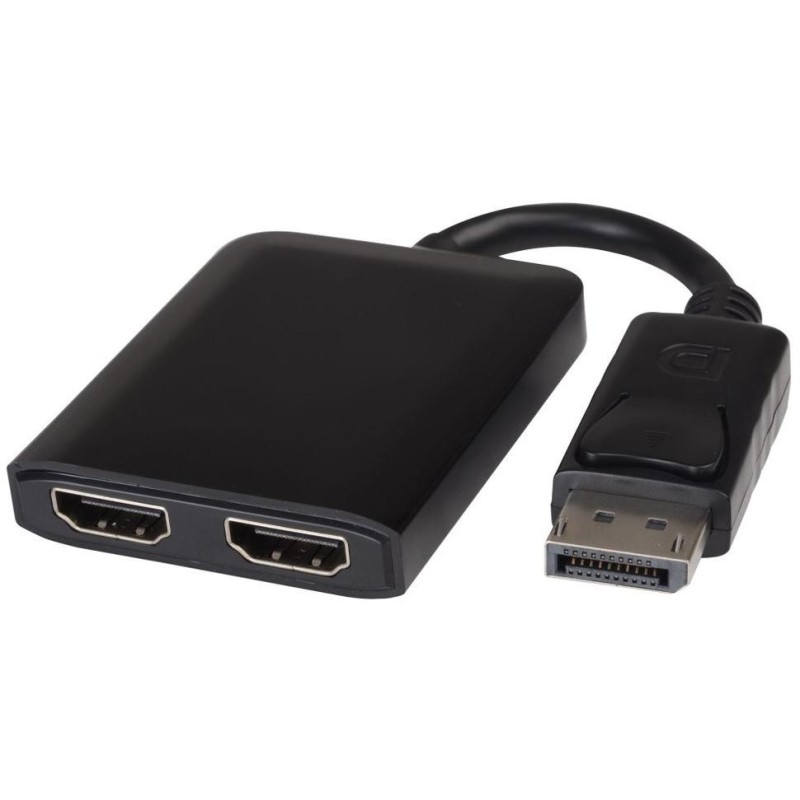 PremiumCord MST adaptér DisplayPort 1.2 - 2x HDMI, rozšíření+zrcadlení+2 obrazy, 4K*2K@60Hz