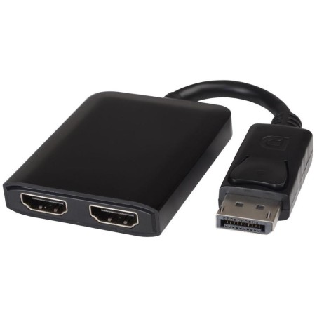 PremiumCord MST adaptér DisplayPort 1.2 - 2x HDMI, rozšíření+zrcadlení+2 obrazy, 4K*2K@60Hz