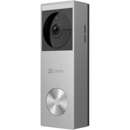EZVIZ chytrý domáci zvonek s kamerou HP3 Pro/ Wi-Fi/ rozlišení 2048 x 1296/ napájení ze sítě a baterie/ šedo-stříbrné