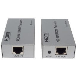 PremiumCord 4K HDMI extender na 60m přes jeden kabel Cat5e/Cat6