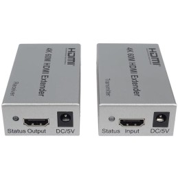 PremiumCord 4K HDMI extender na 60m přes jeden kabel Cat5e/Cat6