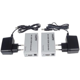 PremiumCord 4K HDMI extender na 60m přes jeden kabel Cat5e/Cat6