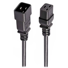 PremiumCord Kabel síťový prodlužovací  230V 16A 3m, konektory IEC 320 C19 - IEC 320 C20