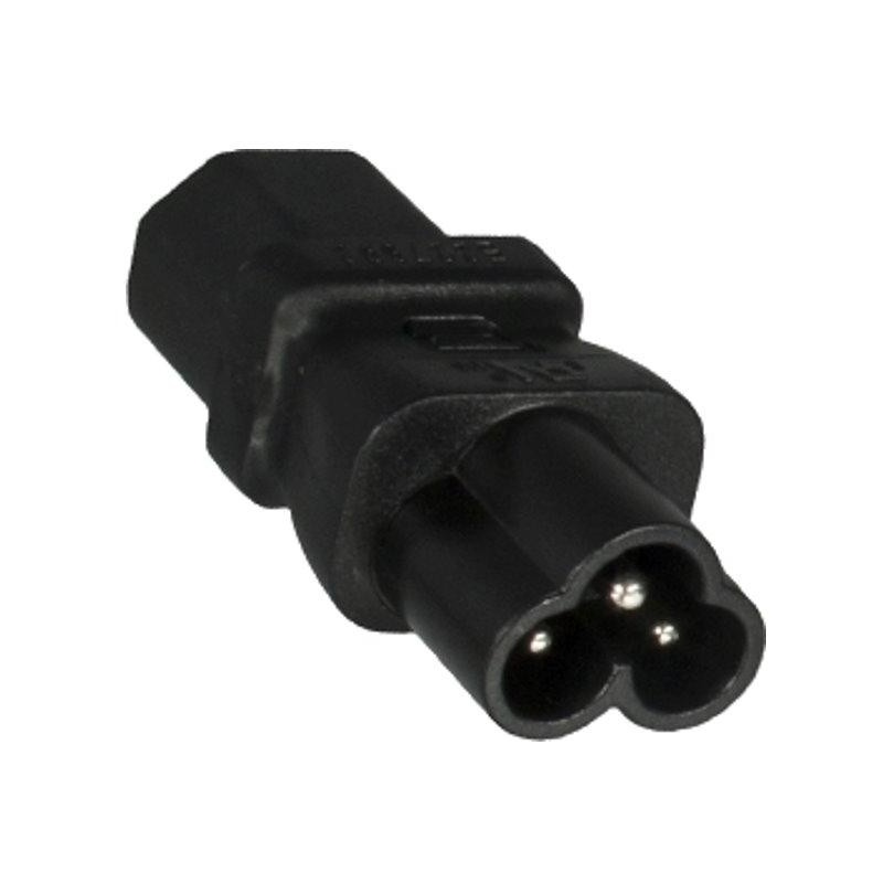 PremiumCord Adaptér IEC C13 female na IEC C6 male "trojlístek" napětí 230V, 2.5A