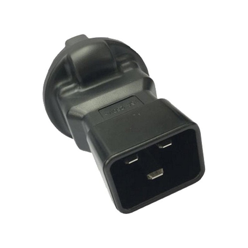 PremiumCord Adaptér IEC C20 male na CEE 7/3 female, napětí 230V, 16A