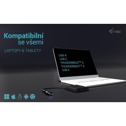I-tec USB-A/USB-C Dual 4K DP video adaptér