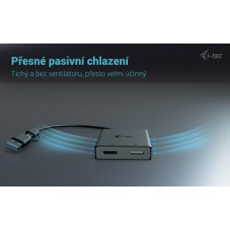 I-tec USB-A/USB-C Dual 4K DP video adaptér