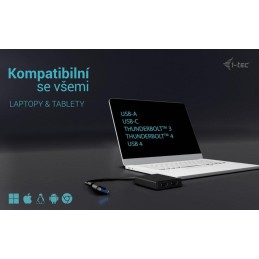 I-tec USB-A/USB-C Dual 4K HDMI video adaptér