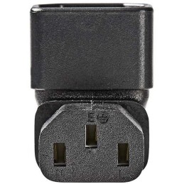 NEDIS napájecí adaptér z IEC-320-C14 na IEC-320-C13/ úhlový 90°/ černý