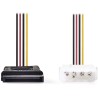 NEDIS internal power supply reduction cable/ 15-pin SATA socket - Molex plug/ multiple colors/ box/ 15cm