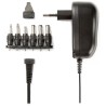 NEDIS univerzální napájecí AC adaptér/ 12W/ 3 - 12 V DC/ 100 - 240 V AC/ 6 konektorů/ 1,8 m/ černý