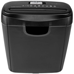 POŠKOZENÝ OBAL - NEDIS skartovačka PASH112BKA4/ formát A4/ velikost řezu 6mm/ stupeň utajení (DIN) 2/ objem nádoby 10 l/ černá