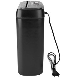 POŠKOZENÝ OBAL - NEDIS skartovačka PASH112BKA4/ formát A4/ velikost řezu 6mm/ stupeň utajení (DIN) 2/ objem nádoby 10 l/ černá