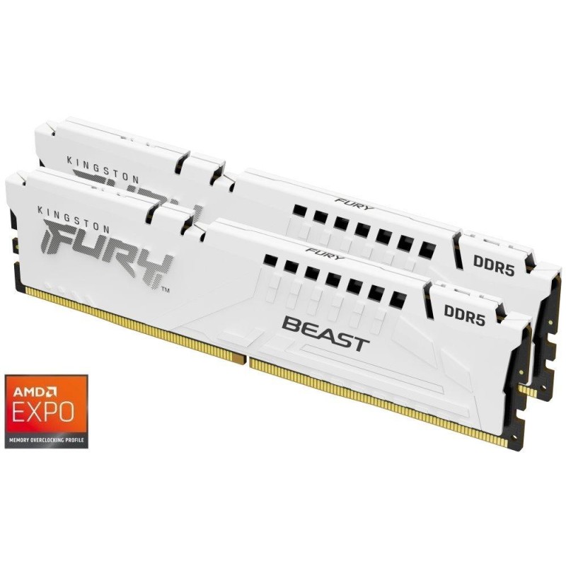 KINGSTON FURY Beast White EXPO 32GB DDR5 6000MT/s / CL30 / DIMM / Kit 2x 16GB