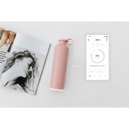 Equa Smart – smart stainless steel bottle, Snow White