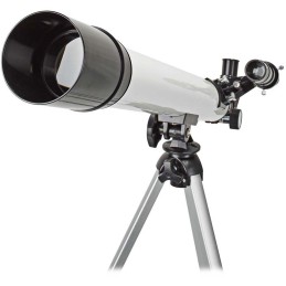 NEDIS teleskop SCTE5060WT/ clona 50 mm/ ohnisková vzdálenost 600 mm/ hledáček 5 x 24/ výška 125 cm/ Tripod/ bílo-černý