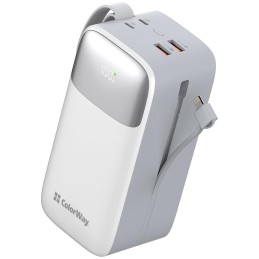 COLORWAY powerbanka/ 50 000mAh/ 1x USB QC3.0/ USB-C/ Lightning/ 22,5W/ Bílá