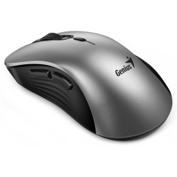 GENIUS Ergo 8100S AI Silver Grey/ 1600 dpi/ bezdrátová/ Copilot/ 6tlačítek/ tichá/ střibrnošedá