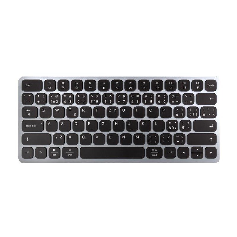 AXAGON multi portový USB-C hub s klávesnicí / HMC-KB-CS / HDMI / PD / 3x USB-A / CZ&SK / 60cm