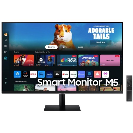 Samsung Smart Monitor M5 27" / M50D / FullHD 1920x1080 / 16:9 / VA / 4ms / 60Hz / HDMI/USB/WiFi/BT/VESA/Repro