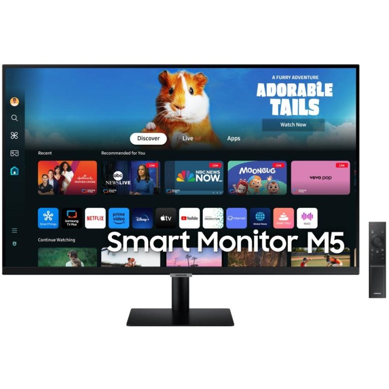 Samsung Smart Monitor M5 32" / M50D / FullHD 1920x1080 / 16:9 / VA / 4ms / 60Hz / HDMI/USB/WiFi/BT/VESA/Repro