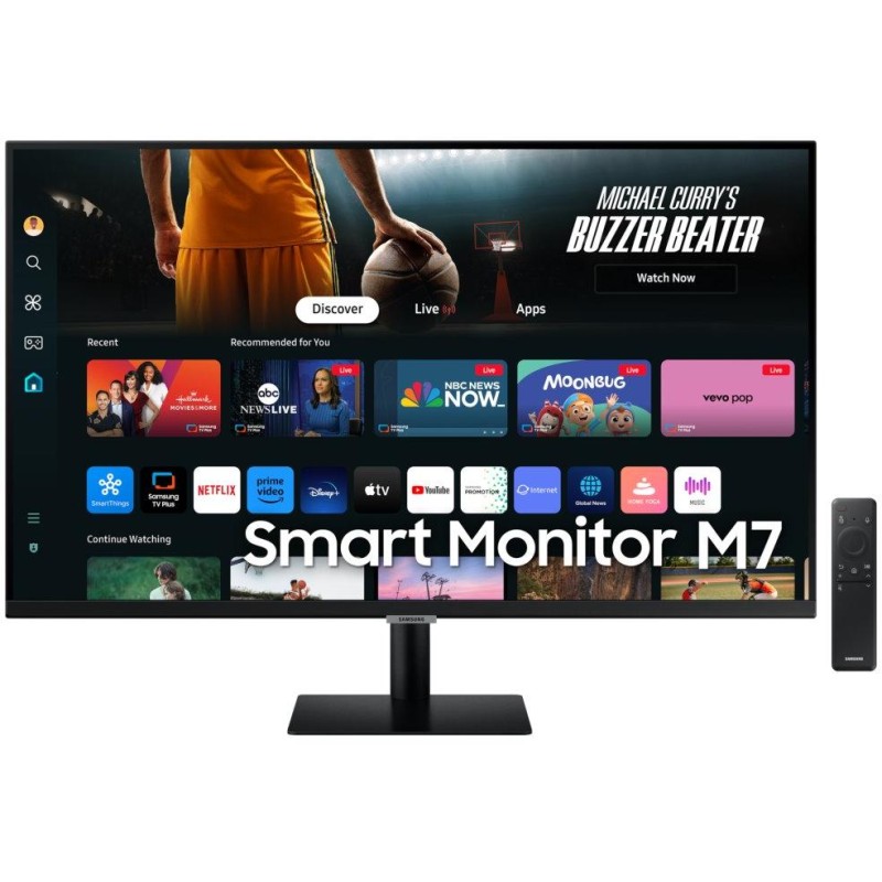 Samsung Smart Monitor M7 32" / M70D / 4K UHD 3840x2160 / 16:9 / VA / 4ms / 60Hz / HDMI/USB/USB-C/WiFi/BT/VESA/Repro