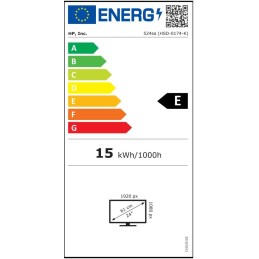 HP 524sa/ 23,8"/ 1920x1080/ IPS/ 5ms/ 300 cd/m2/ 1500:1/  VGA/ HDMI/ jack/ bílo-stříbrný