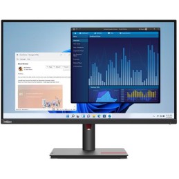 Lenovo T27p-30/ 27" IPS/ 3840x2160/ 16:9/ 350cd/m2cmd/ 1300:1 / 4ms/ HDMI/ DP/ USB/ RJ45/ jack/ VESA/ PIVOT/ černý
