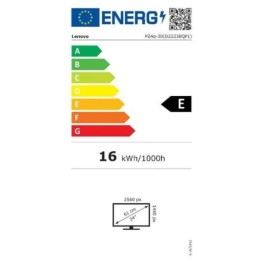 Lenovo P24q-30/ 23,8" IPS/ 2560x1440/ 16:9/ 300cd/m2cmd/ 1000:1 / 4ms/ HDMI/ DP/ USB/ jack/ VESA/ PIVOT/ černý