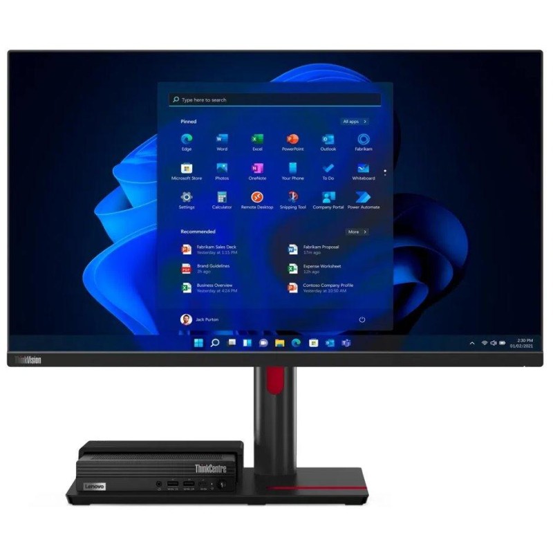 Lenovo TIO Flex 27i/ 27" IPS/ 1920x1080/ 16:9/ 300cd/m2cmd/ 1000:1 / 4ms/ HDMI/ VGA/ DP/ USB/ jack/ VESA/ černý