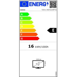 Lenovo T24mv-30/ 23,8" IPS/ 1920x1080/ 16:9/ 250cd/m2cmd/ 1000:1 / 4ms/ HDMI/ DP/ USB/ RJ45/ VESA/ PIVOT/ černý