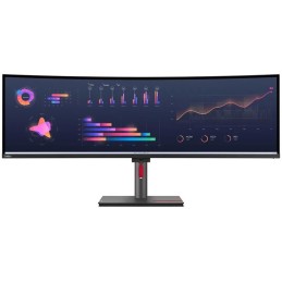 Lenovo P49w-30/ 49" IPS,prohnutý/ 5120x1440/ 32:9/ 350cd/m2 cmd/ 2000:1 / 4ms/ HDMI/ DP/ USB/ RJ45/ VESA/ černý