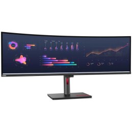 Lenovo P49w-30/ 49" IPS,prohnutý/ 5120x1440/ 32:9/ 350cd/m2 cmd/ 2000:1 / 4ms/ HDMI/ DP/ USB/ RJ45/ VESA/ černý