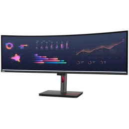 Lenovo P49w-30/ 49" IPS,prohnutý/ 5120x1440/ 32:9/ 350cd/m2 cmd/ 2000:1 / 4ms/ HDMI/ DP/ USB/ RJ45/ VESA/ černý
